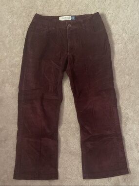 GAP Women’s Corduroy Boot Cut Pants - Deep Burgundy